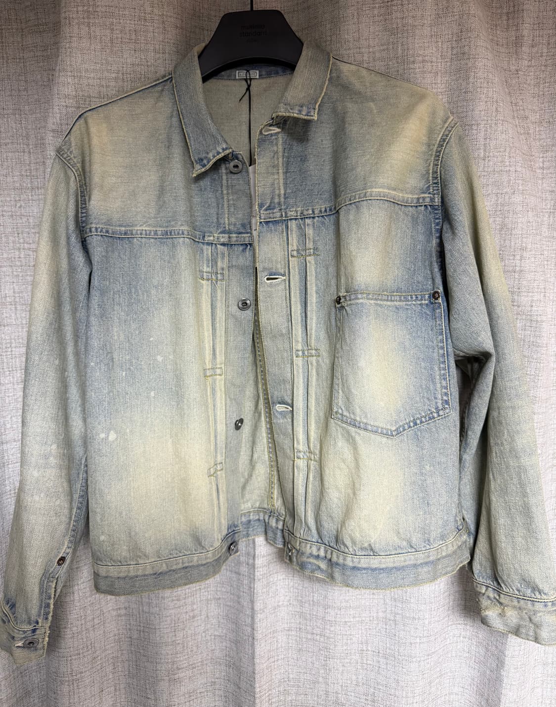 [46]아프레쎄 25SS 블리치 데님 자켓 상품이미지1