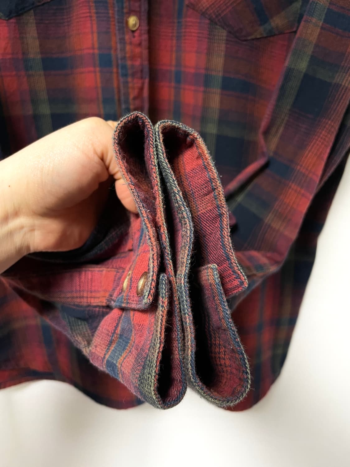 리바이스 남성 코튼 웨스턴 체크셔츠 XL _ 브릭 상품이미지6