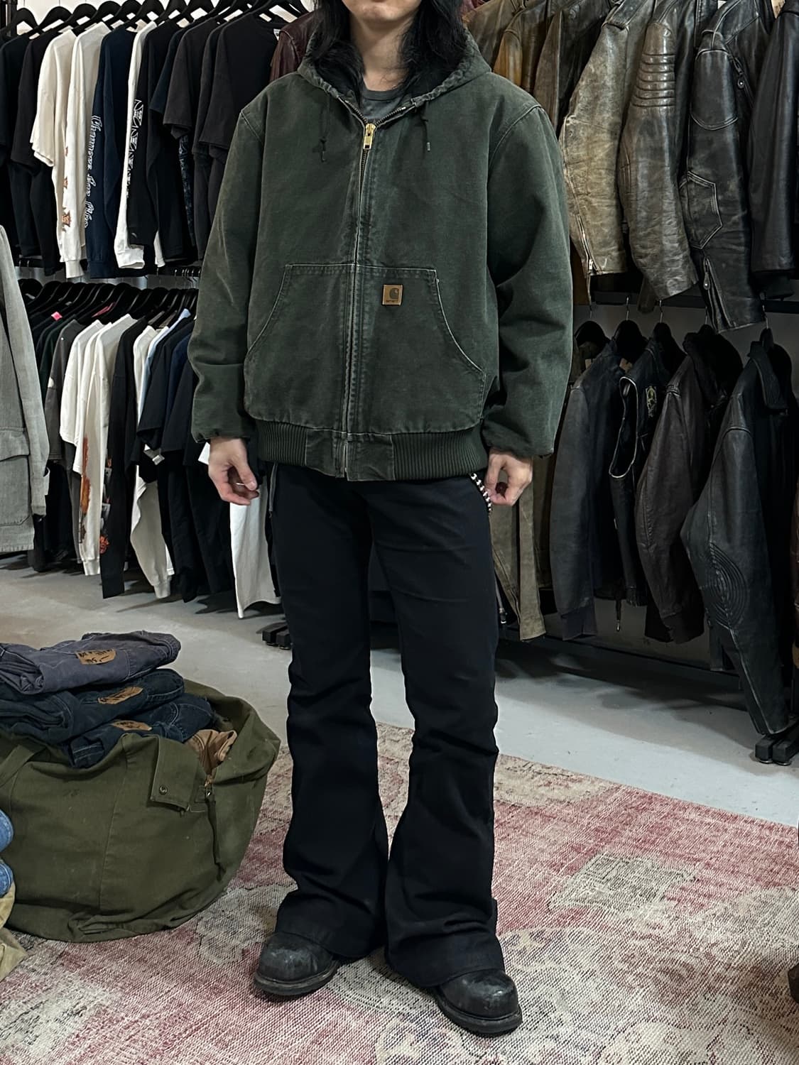 00's OG 칼하트 J130 액티브 자켓 칼하트 MOS 모스그린 상품이미지2