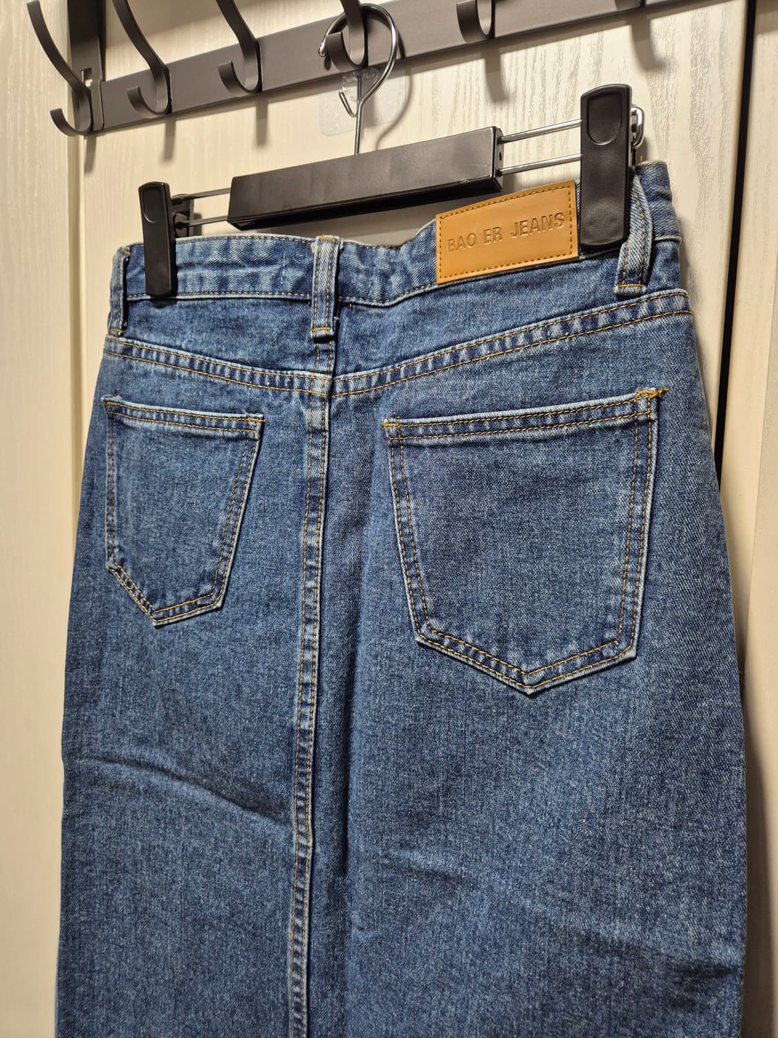 (새상품)VTG 데님 스커트 앞절개 사이즈 중청 상품이미지7