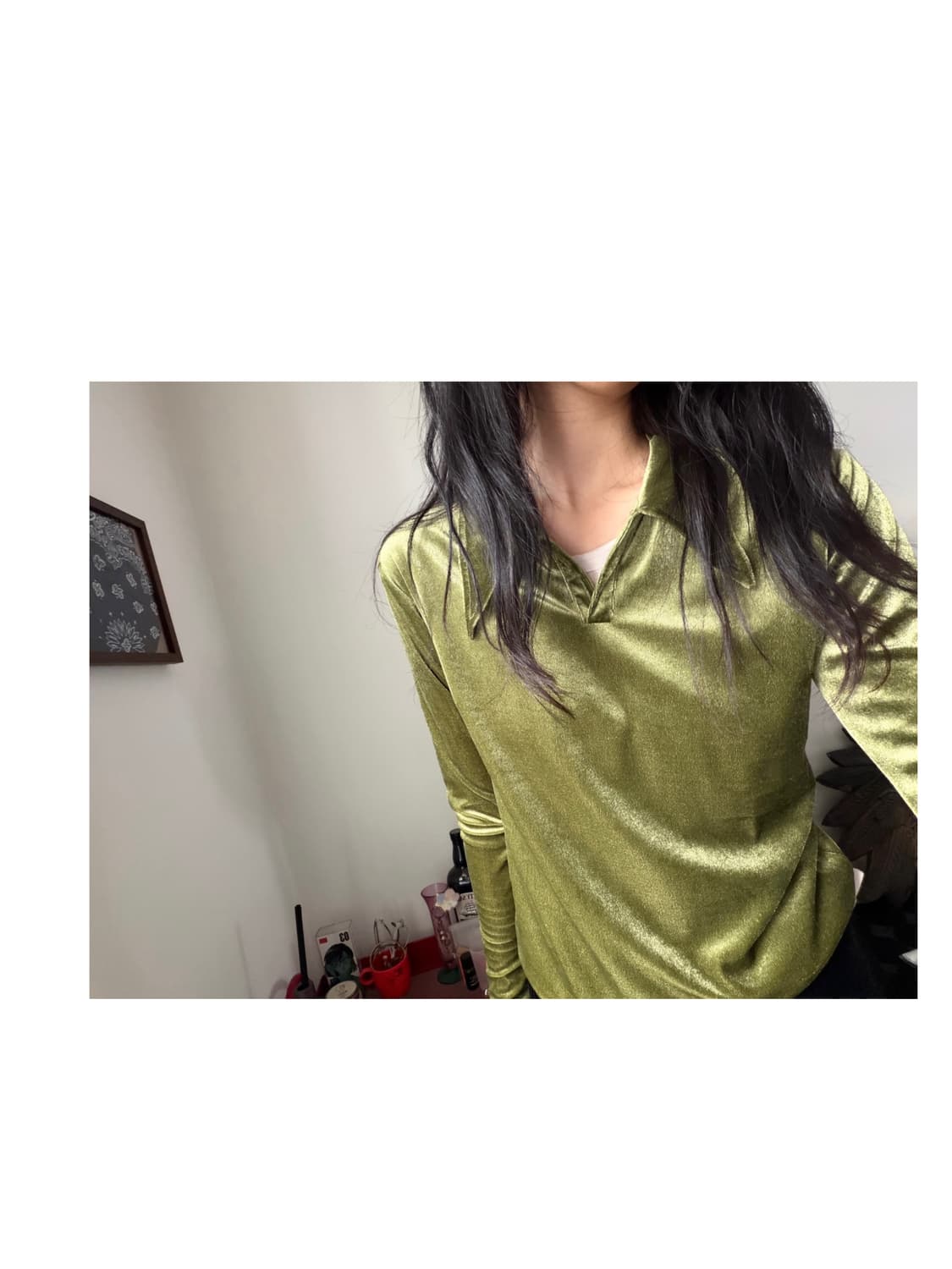 velour pullover blouse 상품이미지2