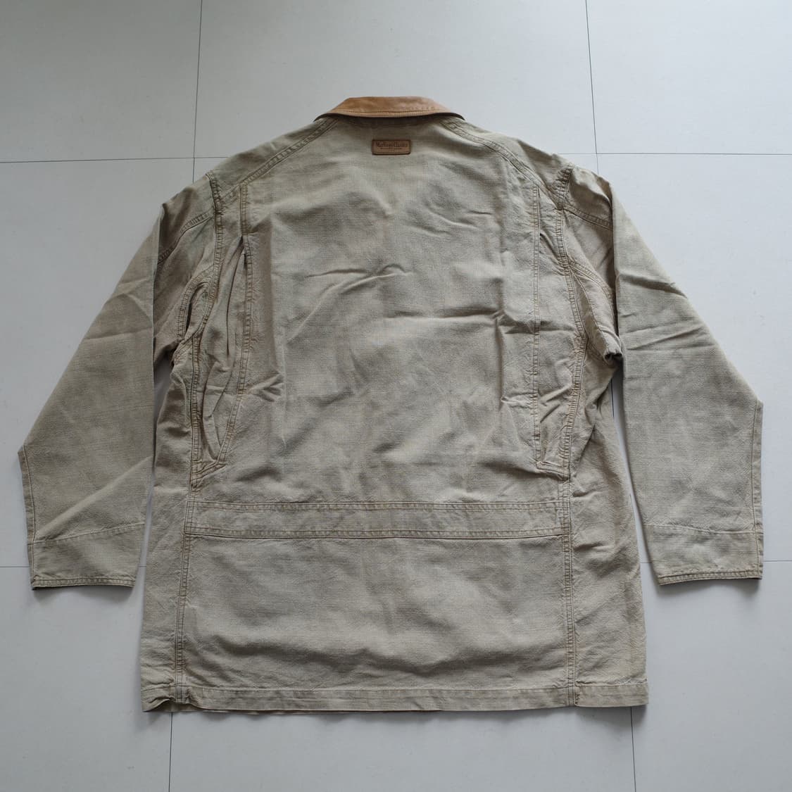 90s 말보로 클래식 빈티지 레더카라 헌팅 초어 자켓 XXL 상품이미지8