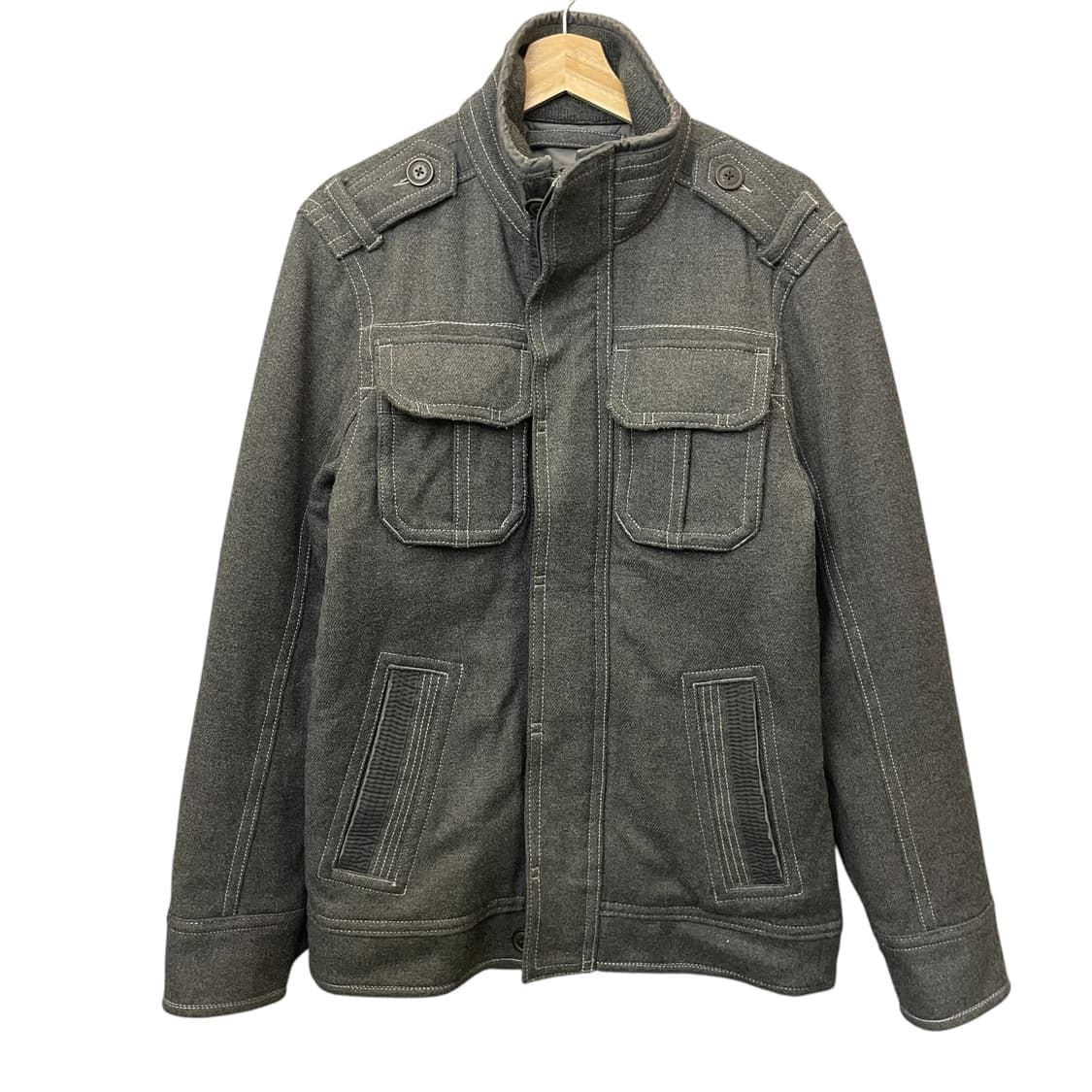 빈티지 그레이 헤비 울 자켓 S 상품이미지1