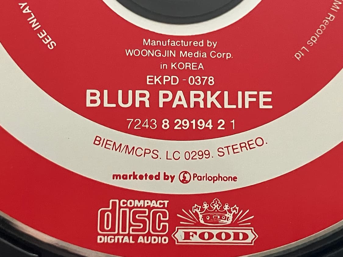 90년대 블러 Blur 3집 국내 라이센스 초판 CD 상품이미지3