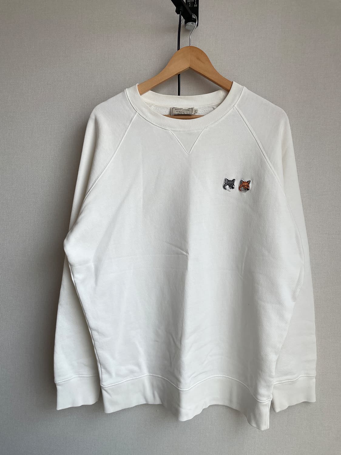 메종키츠네 더블 폭스 헤드 패치 맨투맨 상품이미지1