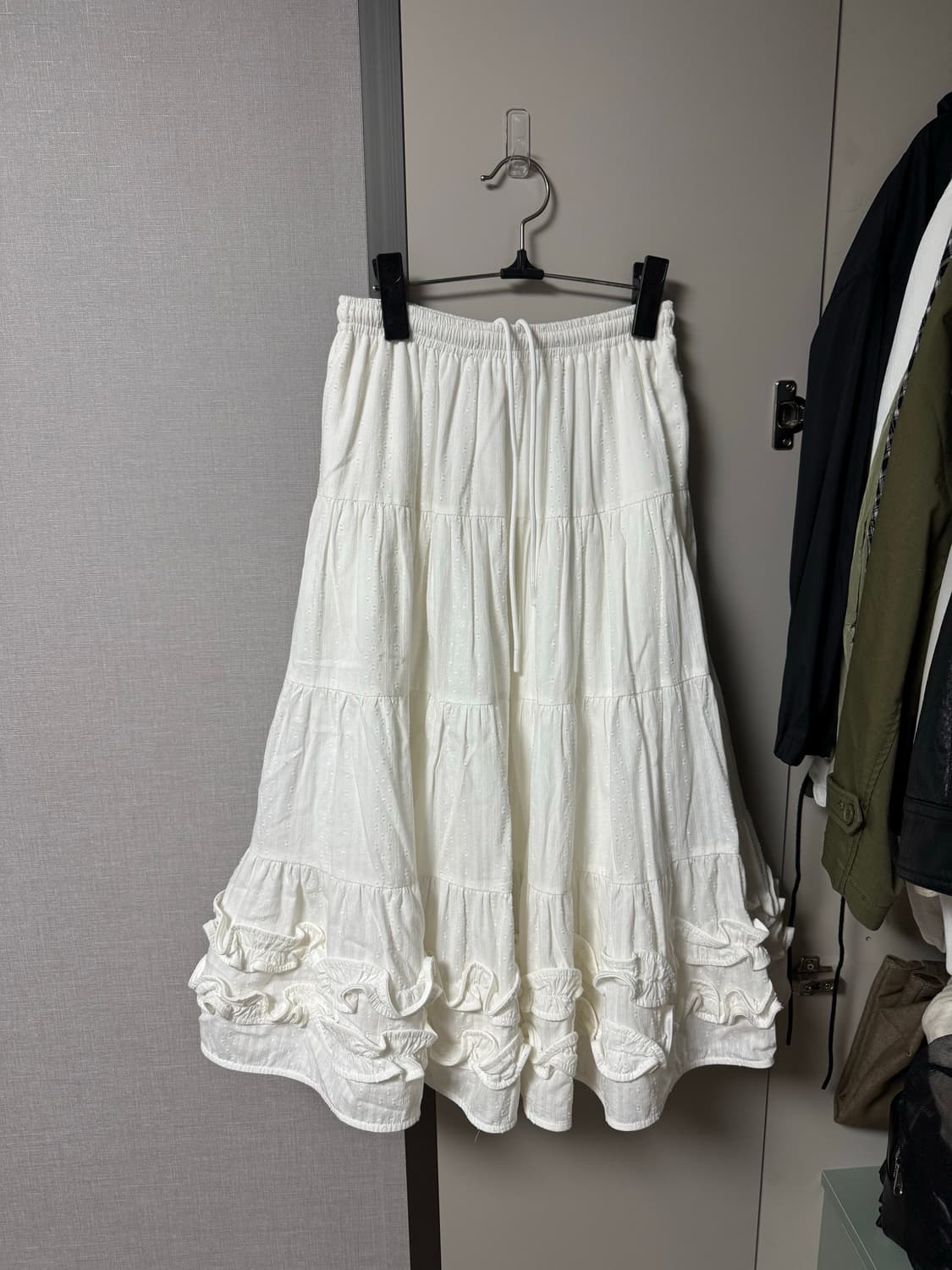 플리즈프로젝트 middle frill skirt(1회 착용) 상품이미지5
