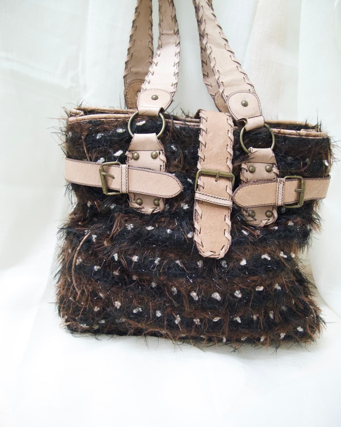 mixed fabric tote bag 상품이미지1