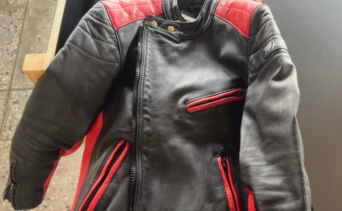 빈티지 가죽 라이더 자켓 상품이미지1