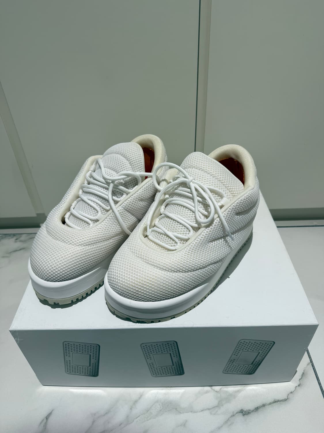 PDF 화이트 매쉬 스니커즈 43 상품이미지3