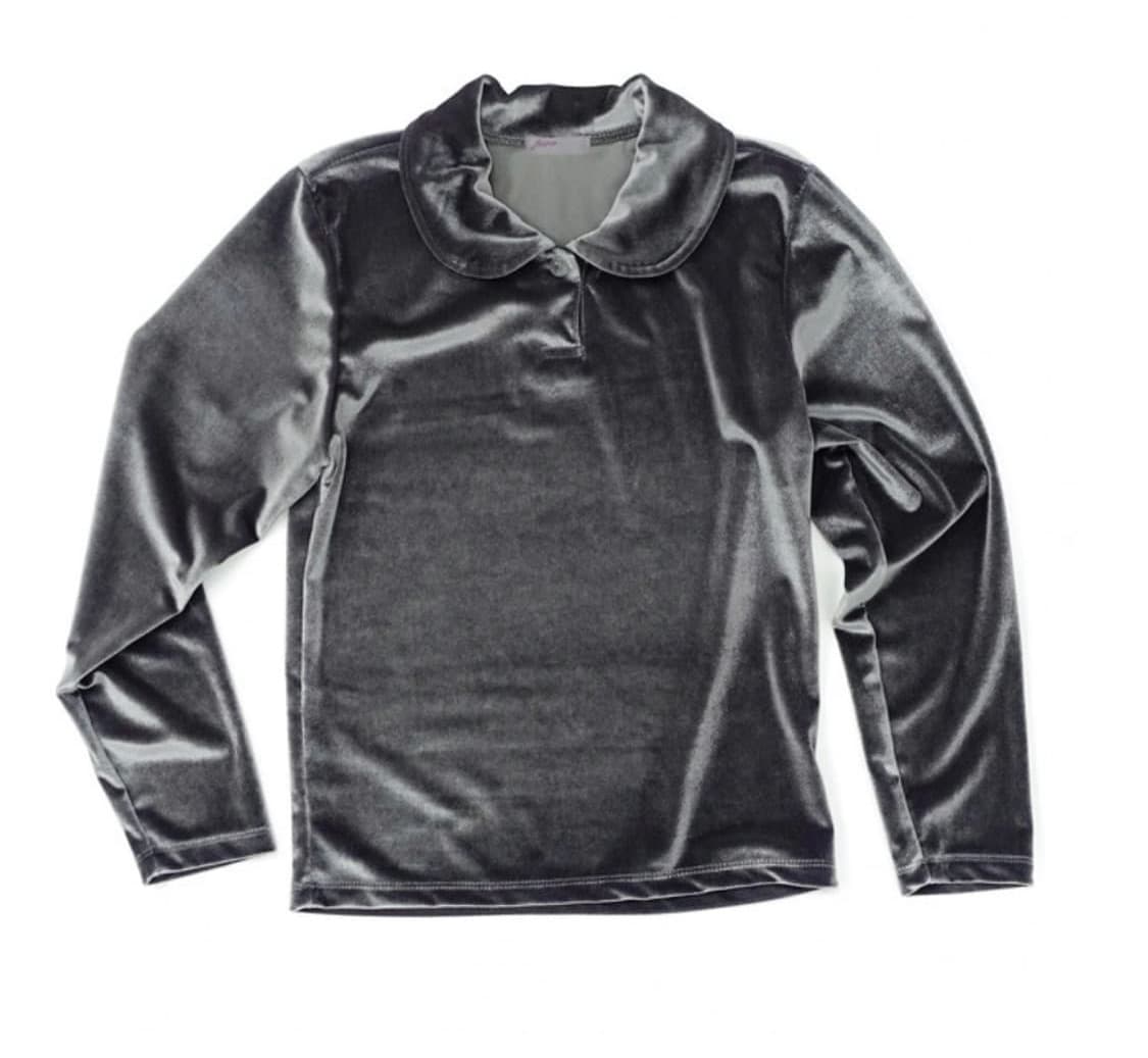 [fa.er.ie] velvet round collar blouse 상품이미지5