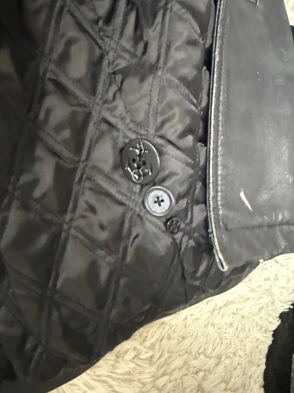 (L) oldgap 올드갭 레더 피코트 상품이미지5