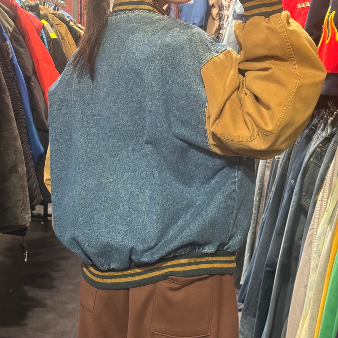 [IM] 데님 바시티자켓 상품이미지5