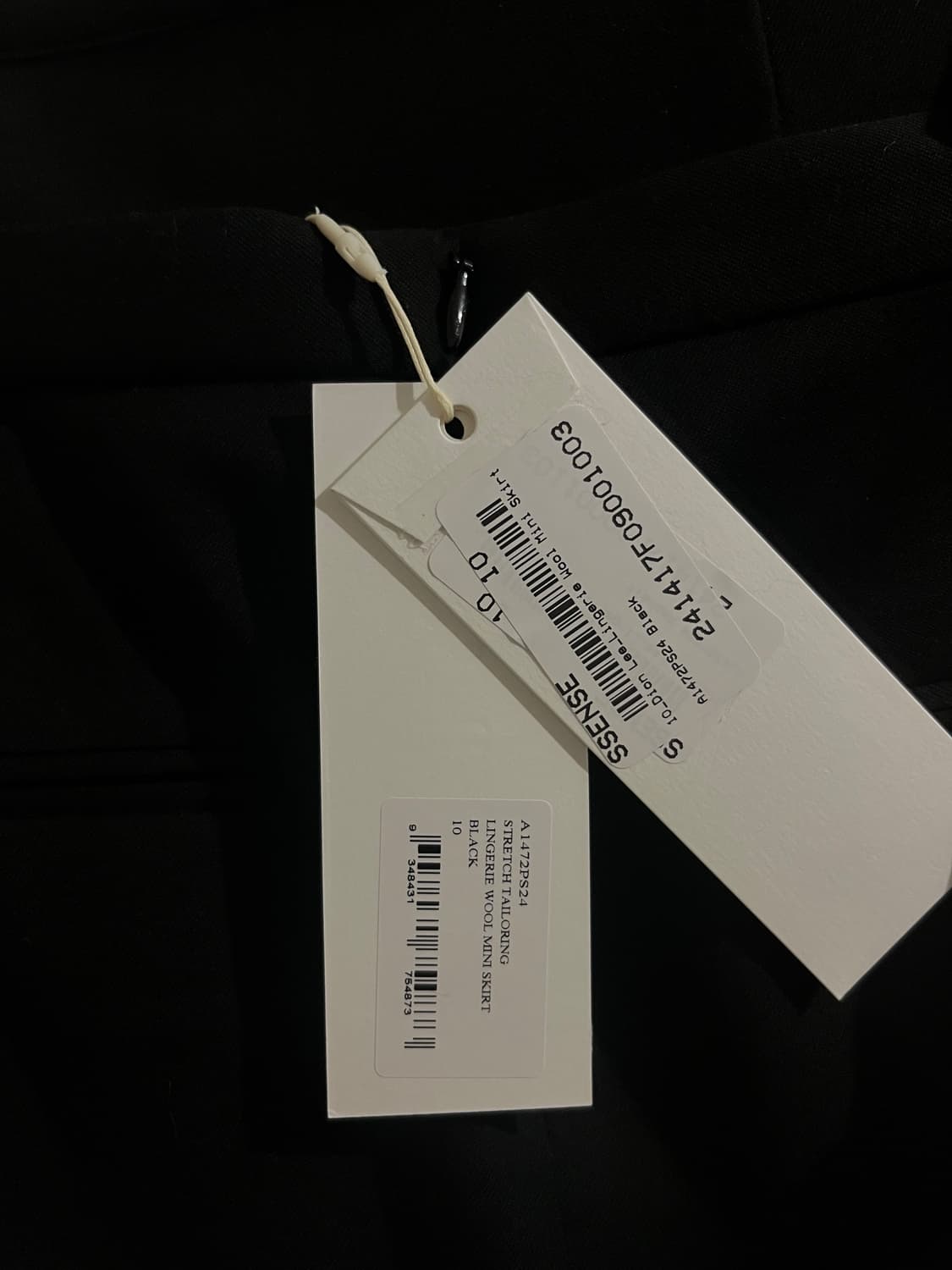 DION LEE 블랙 란제리 미니 스커트  상품이미지5