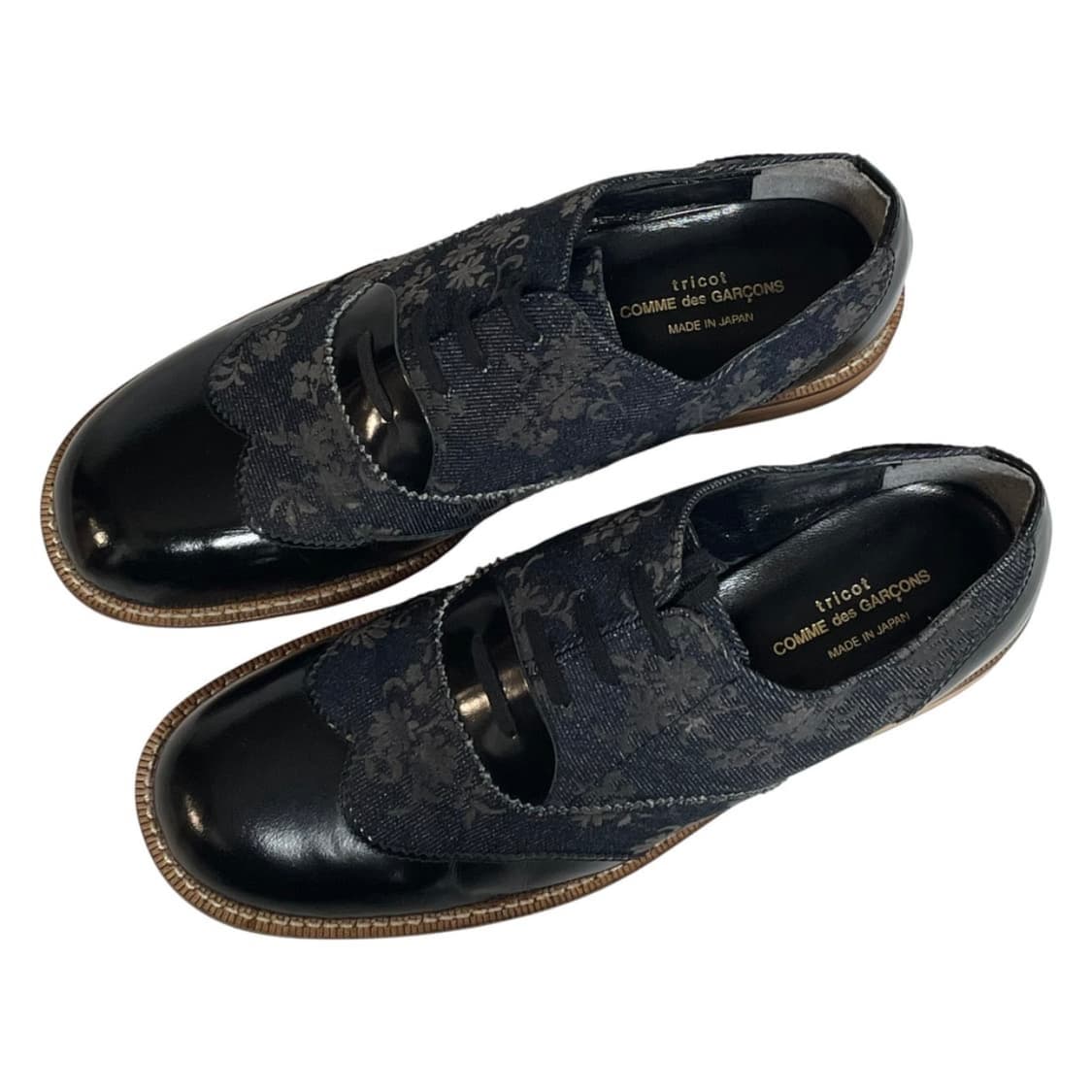 트리콧 꼼데 플로럴 패턴 슈즈 상품이미지2