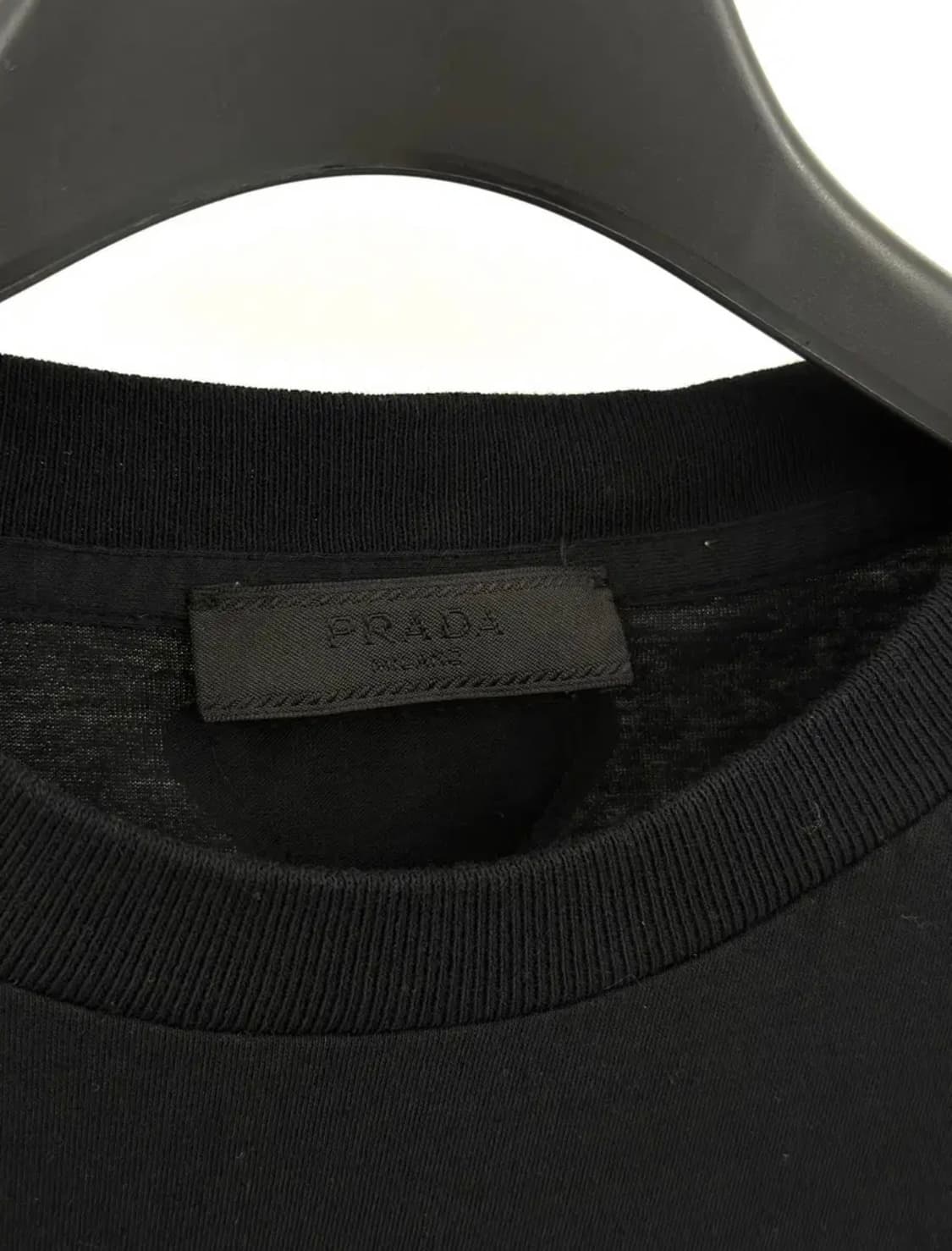 Prada 프라다 코튼 티셔츠 블랙 상품이미지8