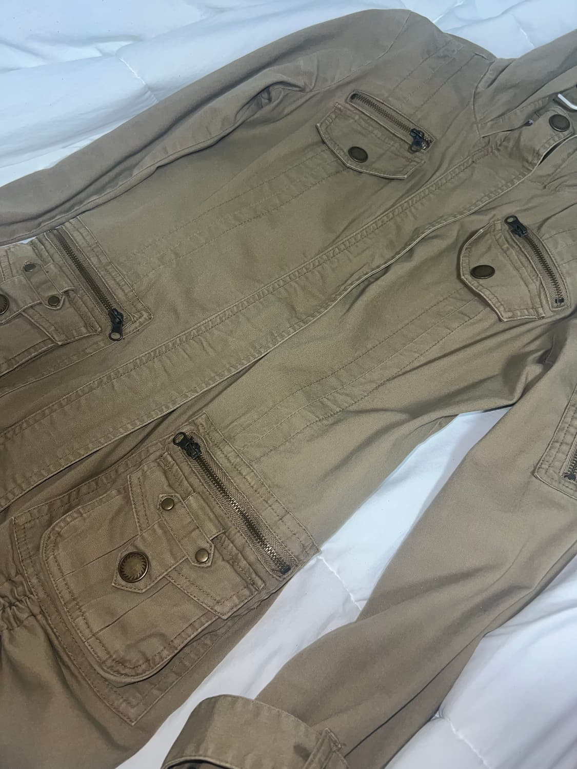 빈티지 y2k 베이지 야상 상품이미지2