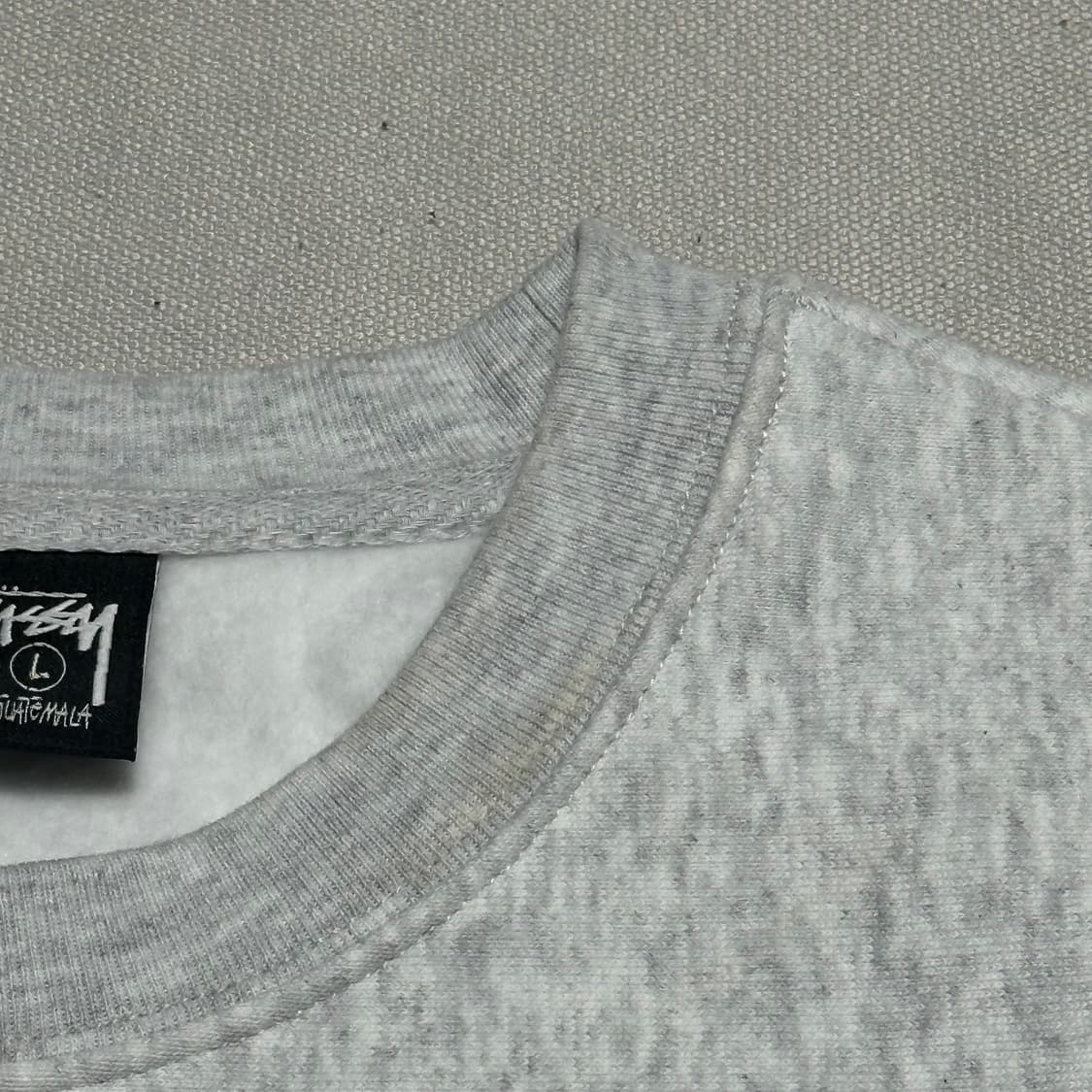 Stussy 빅로고 애쉬헤더 기모 맨투맨 상품이미지5