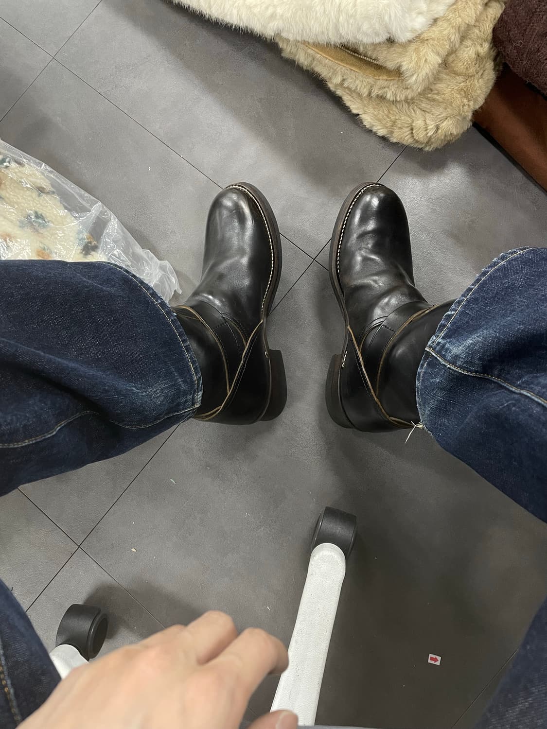 (265) 대퍼스 숏 엔지니어부츠 차심 말가죽(홀스벗) 상품이미지1