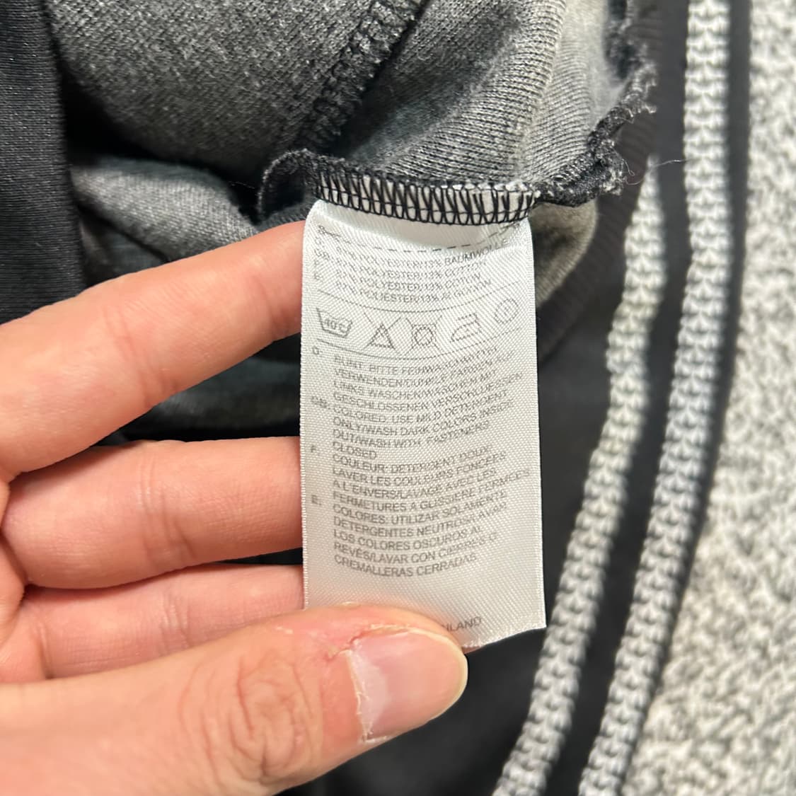 아디다스 블랙 져지 후드집업 상품이미지7