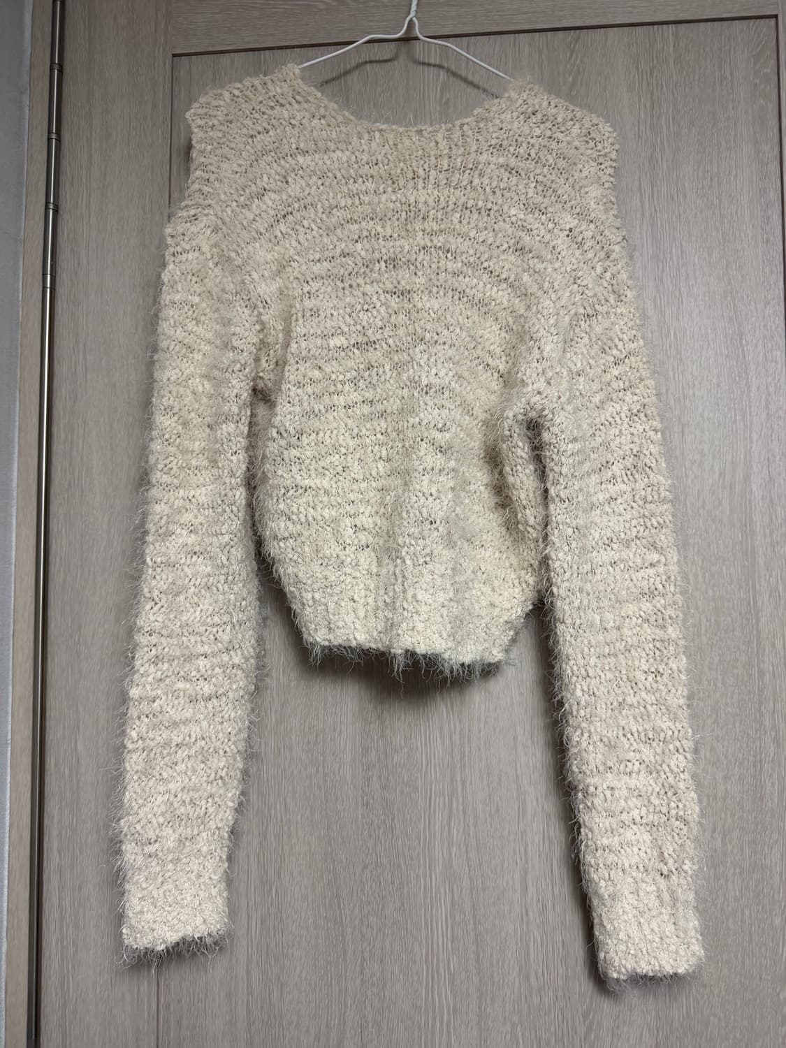 아이보리 뽀글이니트 상품이미지1