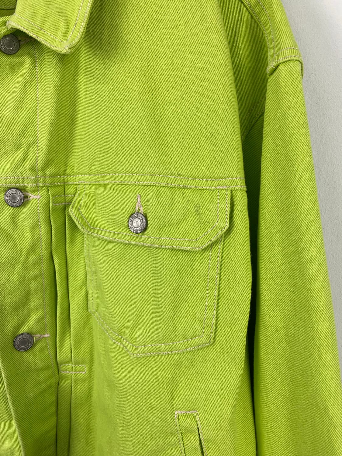 디키즈 라임 데님 트러커 워크 자켓  L <571> 상품이미지3