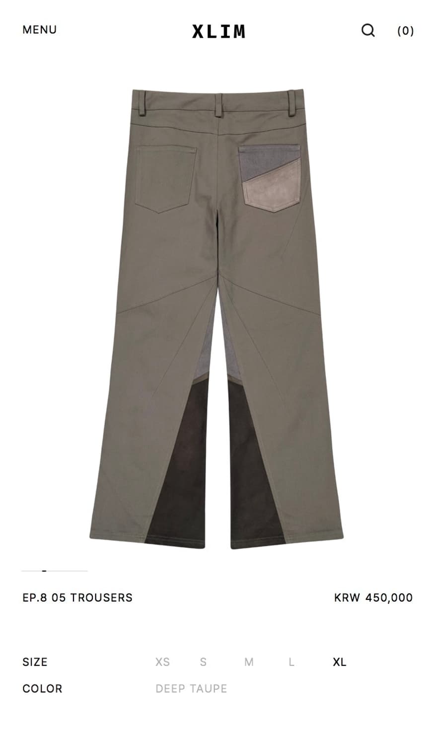 [S 판매] Xlim Ep.8 05 Trousers 엑슬림 트라우저 상품이미지1