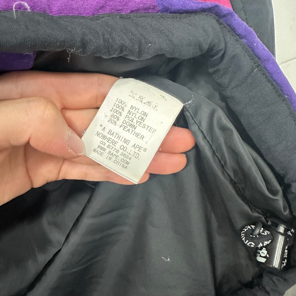 베이프 퍼플 패딩점퍼 상품이미지5