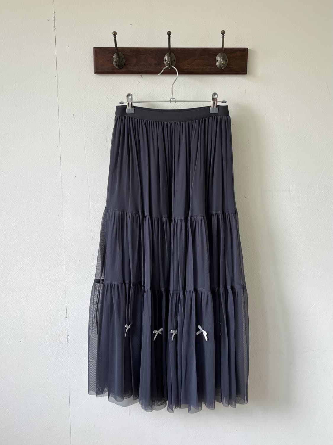 TYTYCLAPPY 레이스 롱 스커트 상품이미지1