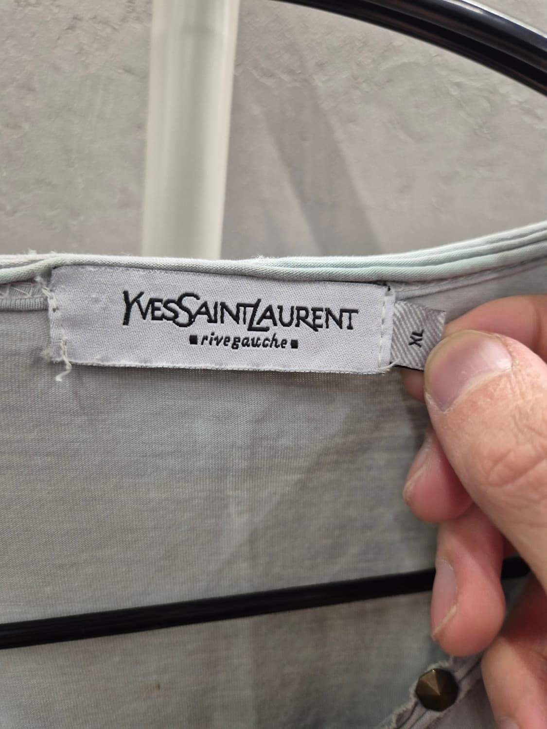 입생로랑 그레이 포켓 반팔 티셔츠 XL 상품이미지7