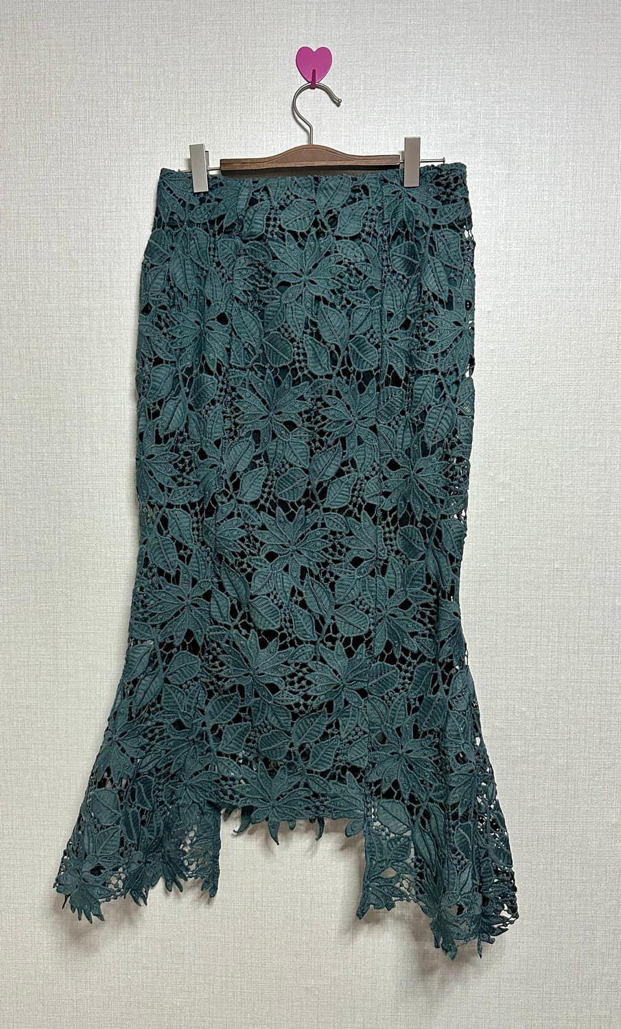 리올그 센티멘탈 레이스 미디 스커트 카키 상품이미지2