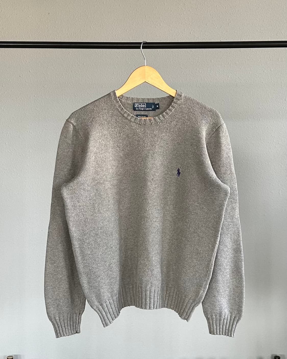 [M]폴로 랄프로렌 그레이 코튼 니트 스웨터  상품이미지1