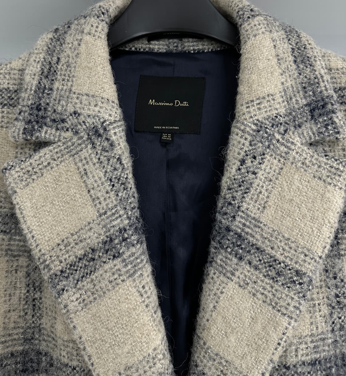 [마시모두띠] 여성  체크 이태리 알파카 코트 상품이미지5