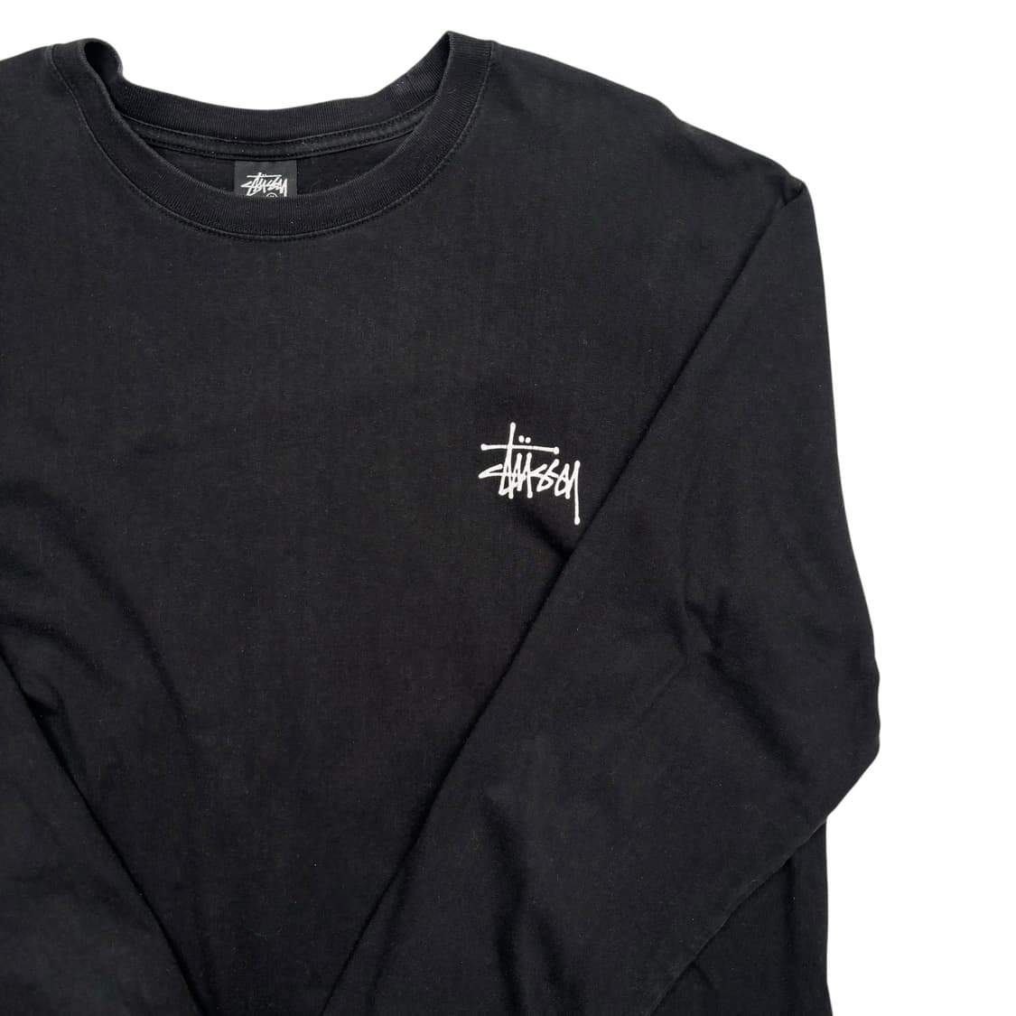 스투시 베이직 빅 로고 블랙 롱슬리브 XL 상품이미지5