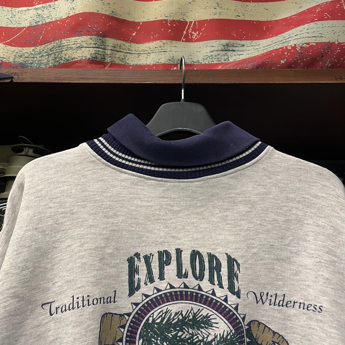 90s Gear for 스포츠 목폴라 프린팅 맨투맨 스웻 셔츠 상품이미지3