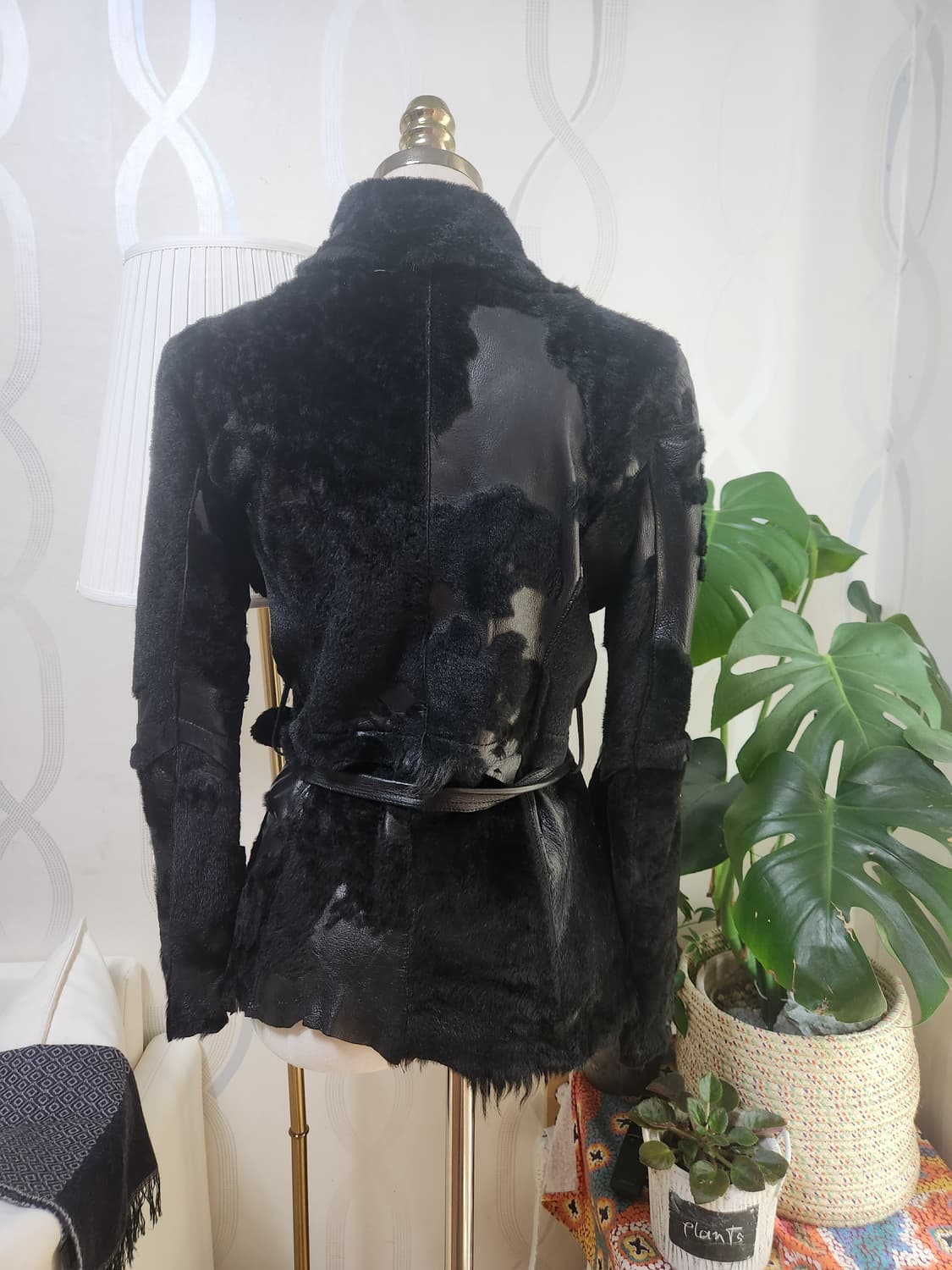 오브제 블랙 양피 퍼  자켓 상품이미지3