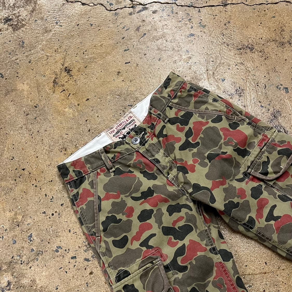 [정품/28,32] 리바이스 502 덕 카모 카고 팬츠 b10 상품이미지1