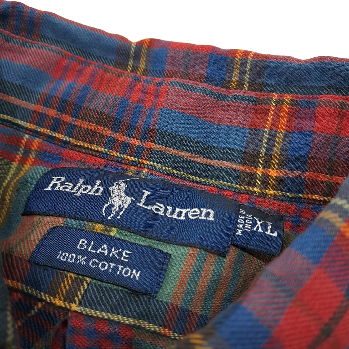 CL633 XL 폴로 90s 클래식 매드라스 체크 셔츠 남방 상품이미지3