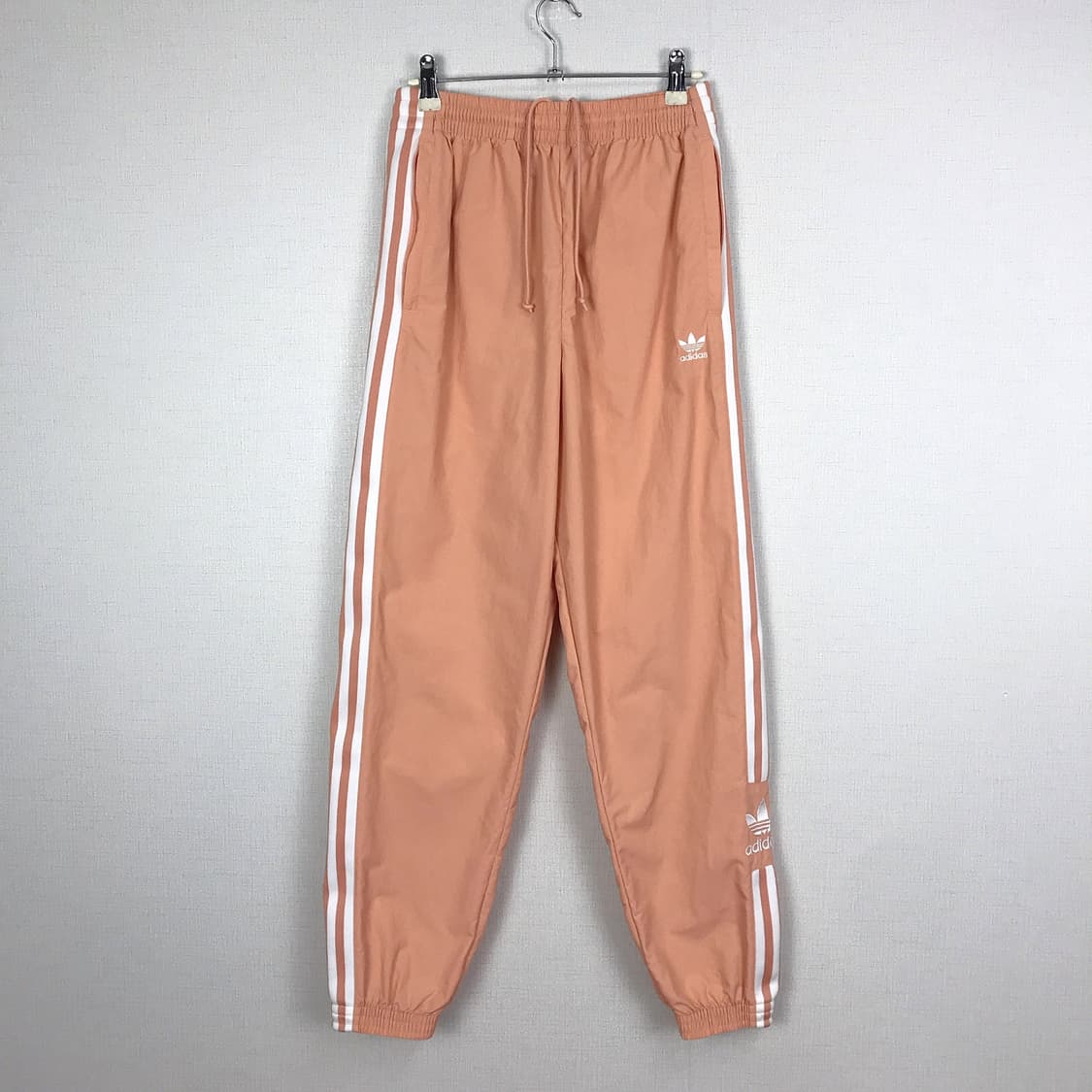 아디다스 ADIDAS 락업 트랙팬츠 바지 코랄 핑크 여성S 상품이미지1