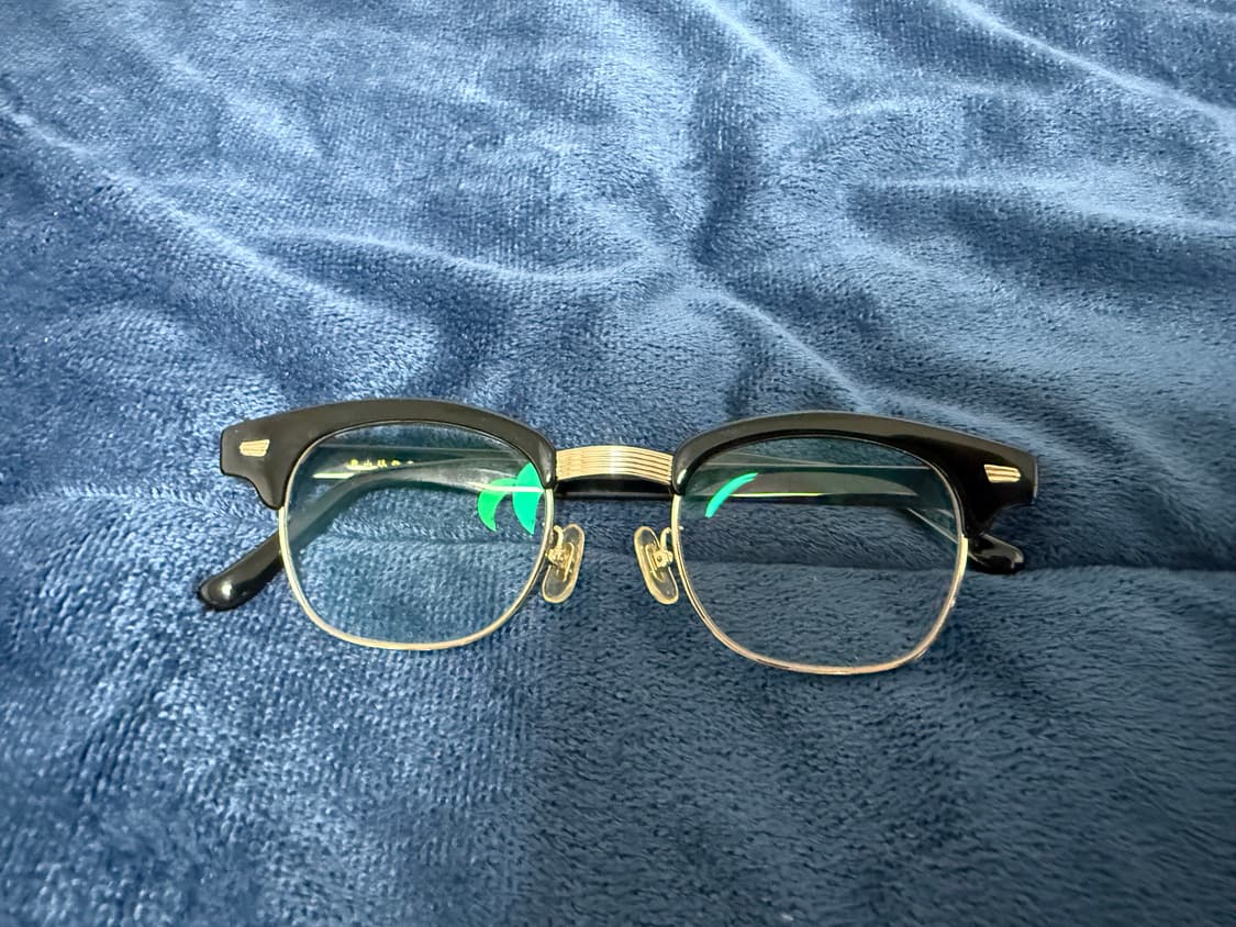 백산안경 린디브로우 블랙 골드 Hakusan 상품이미지1