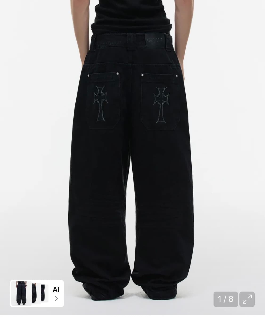 Op. 09 SIG LIQUID DENIM PANTS BLACK 상품이미지1