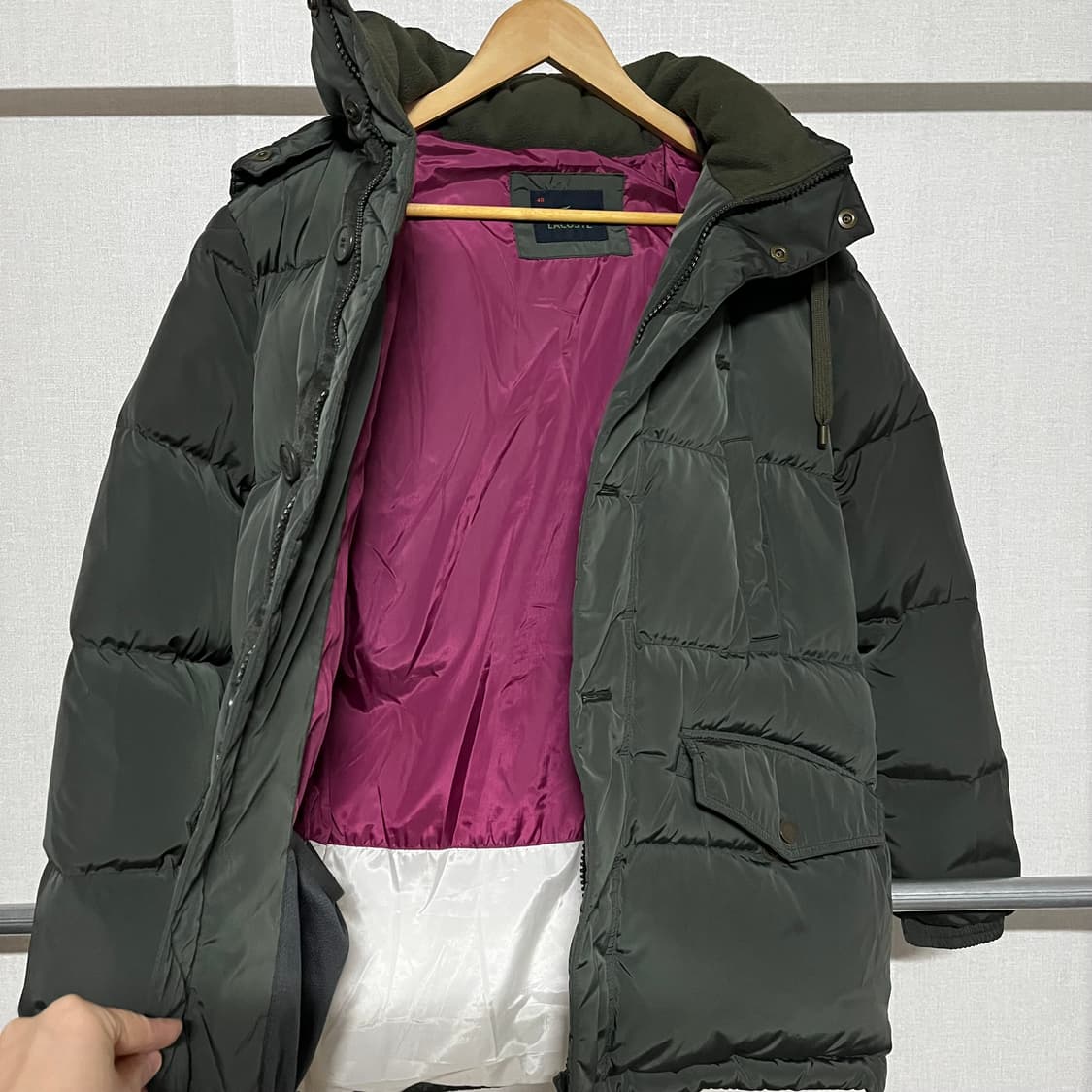 라코스테 카키 패딩 48사이즈 상품이미지9