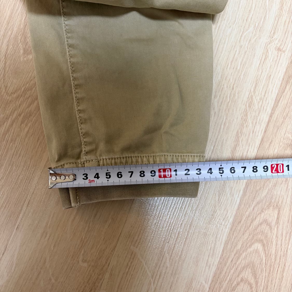 새상품(S)스톤아일랜드 와펜 패치 카고팬츠 에크루 상품이미지8