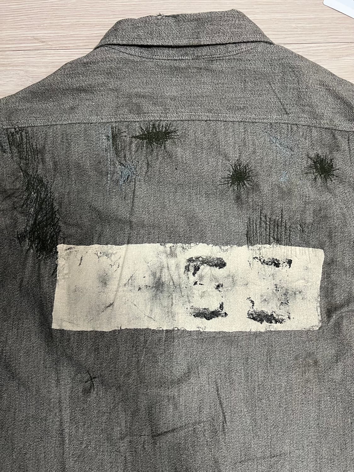 바우와우 프리즈너 샴브레이 셔츠 XL 상품이미지7