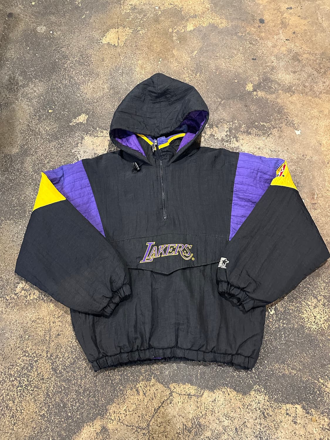 빈티지 90s 스타터 엘에이 레이커스 아노락 자켓 상품이미지1