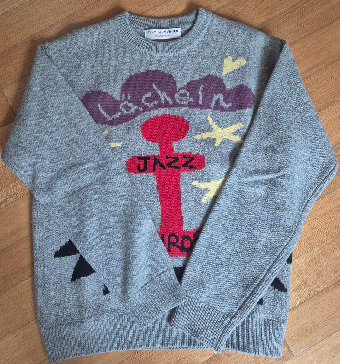 더뮤지엄비지터 마린 니트 그레이 M 상품이미지3