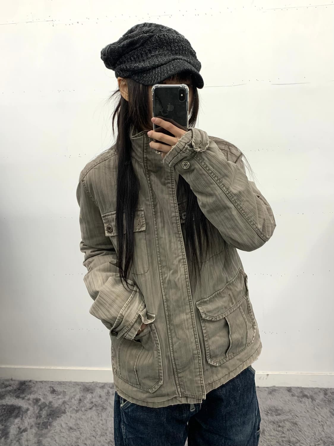 캘빈클라인 밀리터리 자켓(누빔안감👍)  상품이미지1