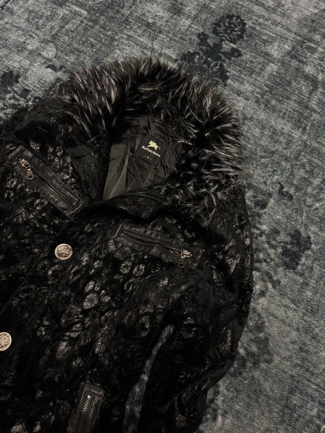 Buffalo bobs vkei black leopard velour f 상품이미지4