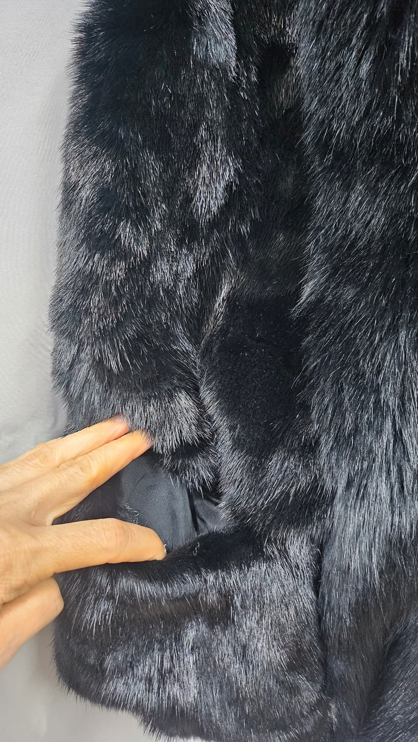 솔레지아 폭스퍼 밍크 조끼 상품이미지5