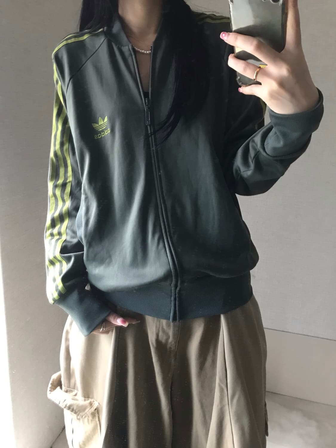 아디다스 카키그린 져지 상품이미지1