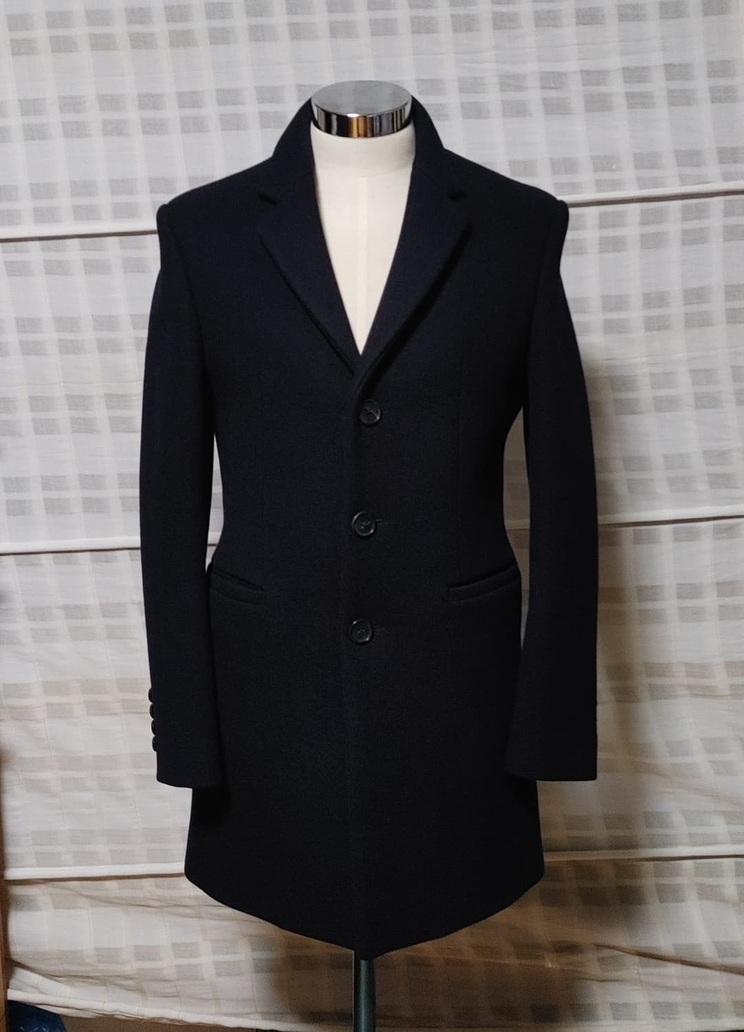 (한섬) 시스템 옴므 다크네이비 코트 95 / 캐시미어 블렌디드 상품이미지3